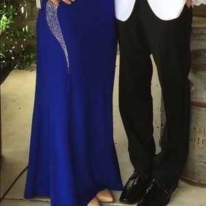 Long royal prom ,formal dress used twice.
